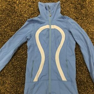 Light blue Lululemon Zip Jacket